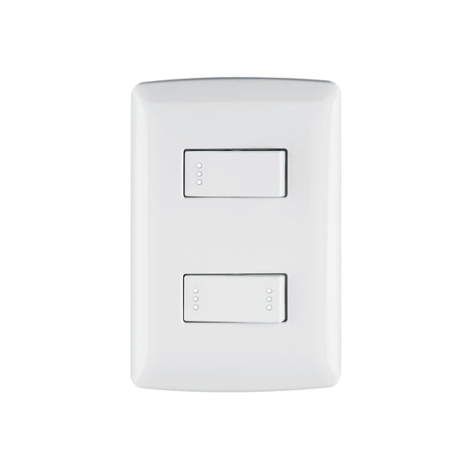 Placa armada con interruptor sencillo y escalera para línea Italiana