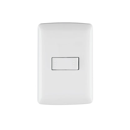 Placa armada con interruptor escalera para línea Italiana