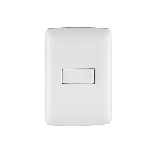 Placa armada con interruptor escalera para línea Italiana