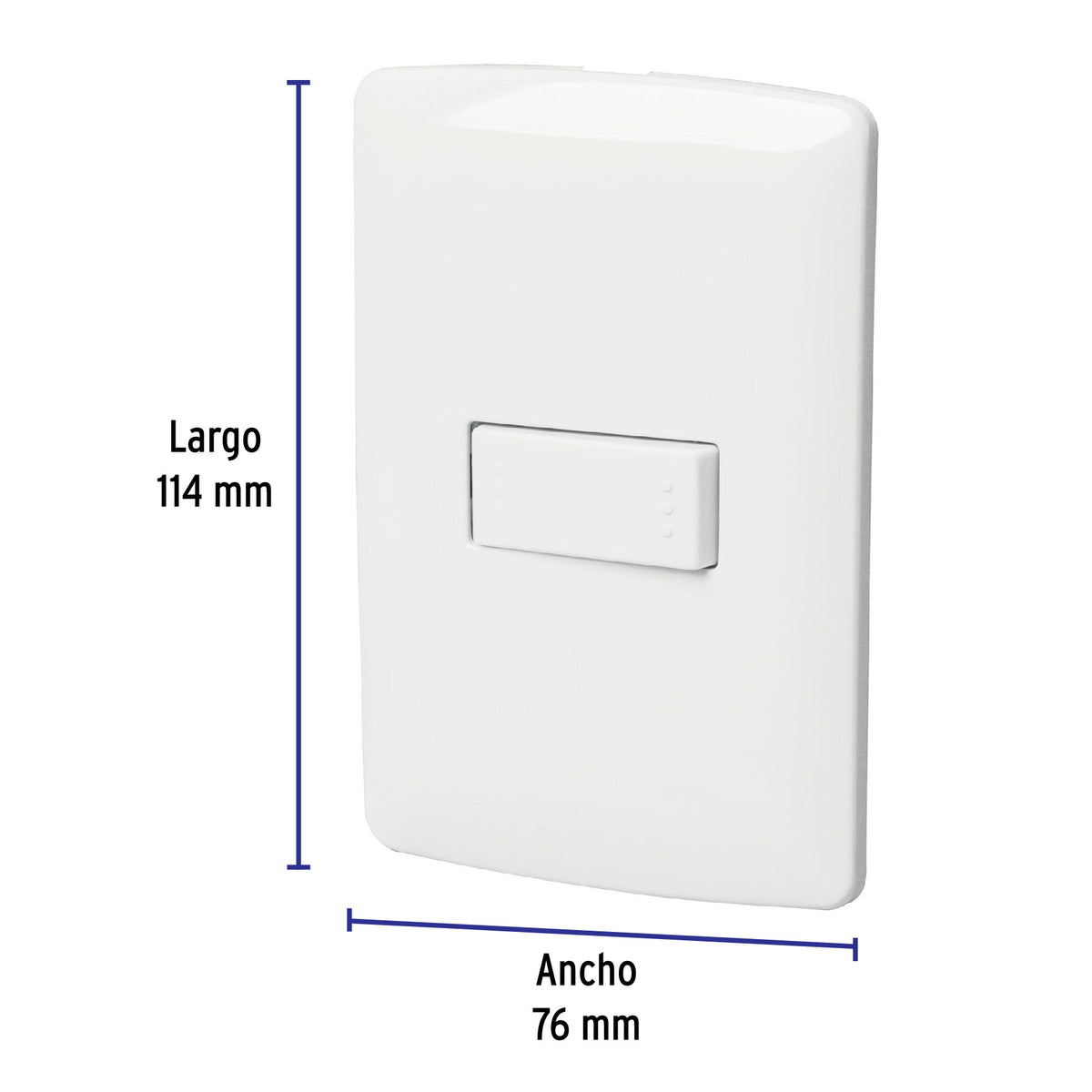 Placa armada con interruptor escalera para línea Italiana