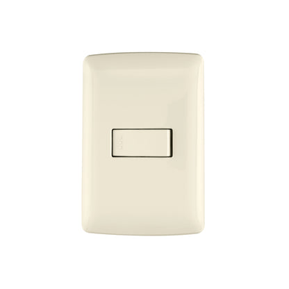 Placa armada con interruptor sencillo para línea Italiana