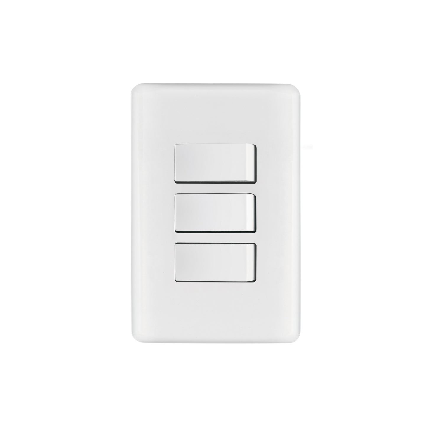 Placa armada con 3 interruptores sencillos de línea Basic