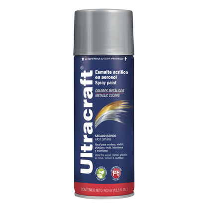 Esmalte en aerosol cromo metálico Ultra 400 ml