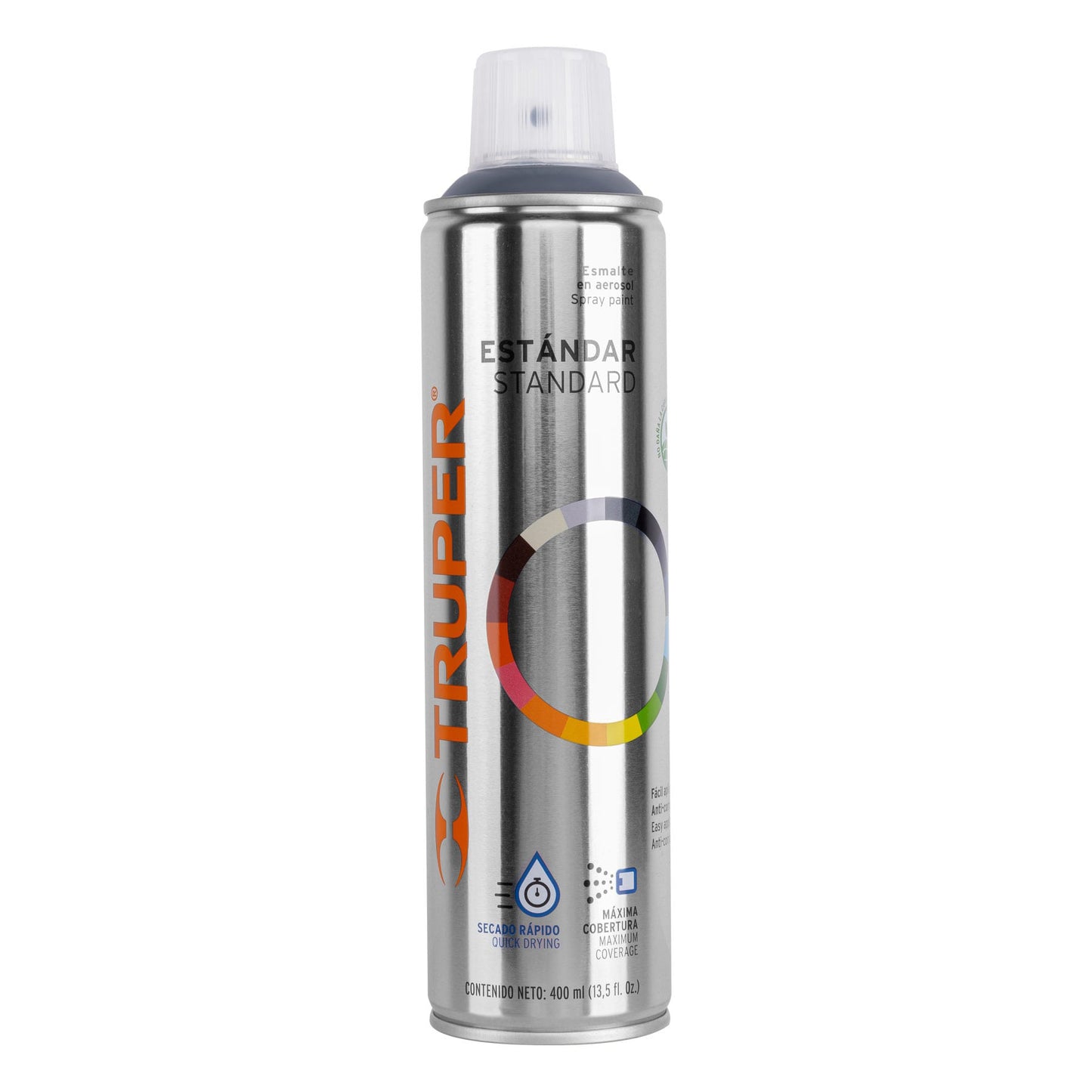 Pintura en aerosol gris acero bote esbelto de 400 ml