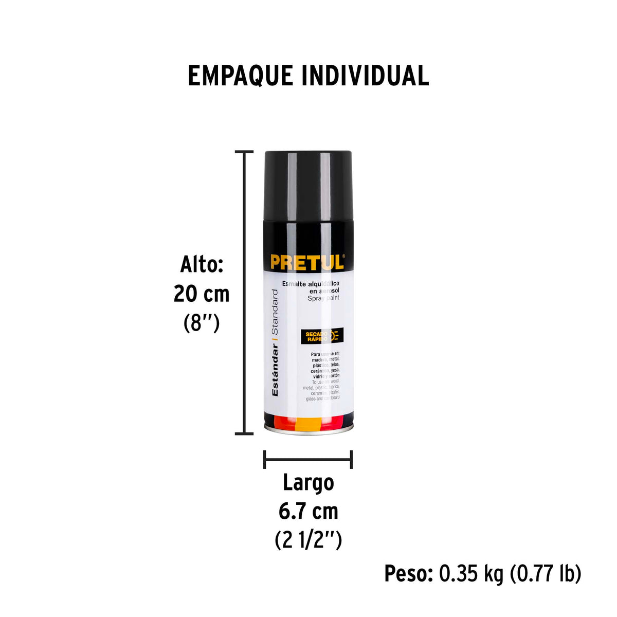 Pintura en aerosol, gris oscuro, 400 ml · vista 4