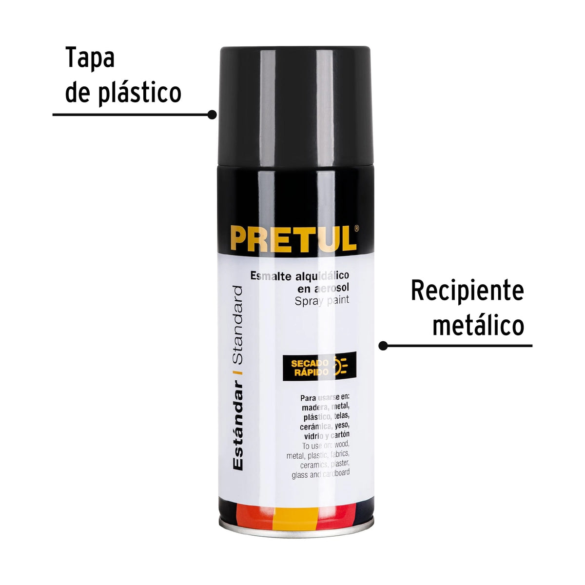 Pintura en aerosol, gris oscuro, 400 ml · vista 3