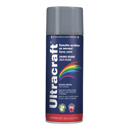 Esmalte acrílico en aerosol gris Ultra 400 ml