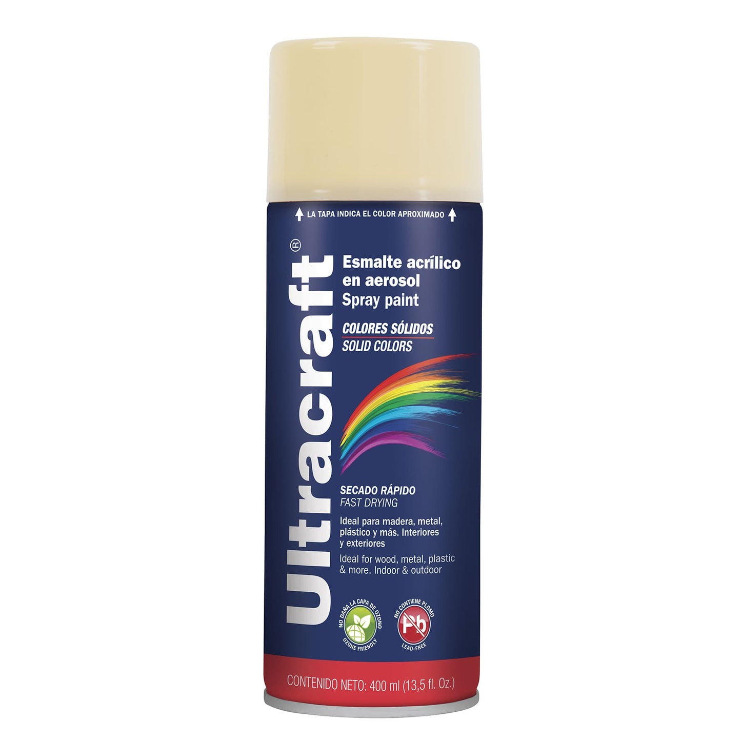 Esmalte acrílico en aerosol marfil Ultra 400 ml