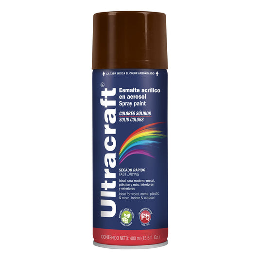 Esmalte acrílico en aerosol marrón Ultra 400 ml