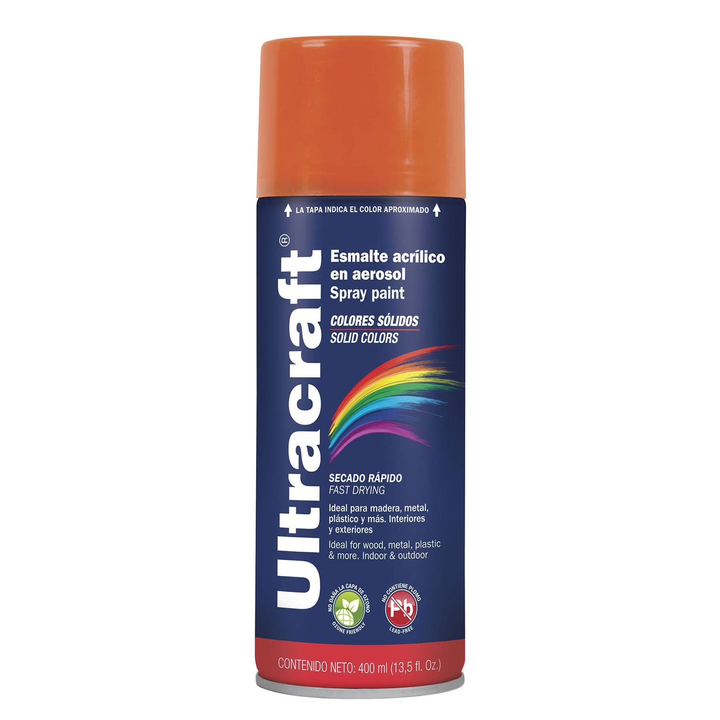 Esmalte acrílico en aerosol naranja Ultra 400 ml