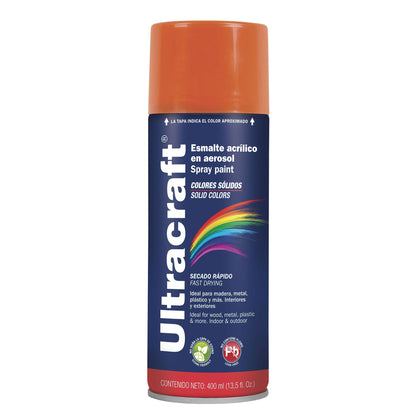 Esmalte acrílico en aerosol naranja Ultra 400 ml