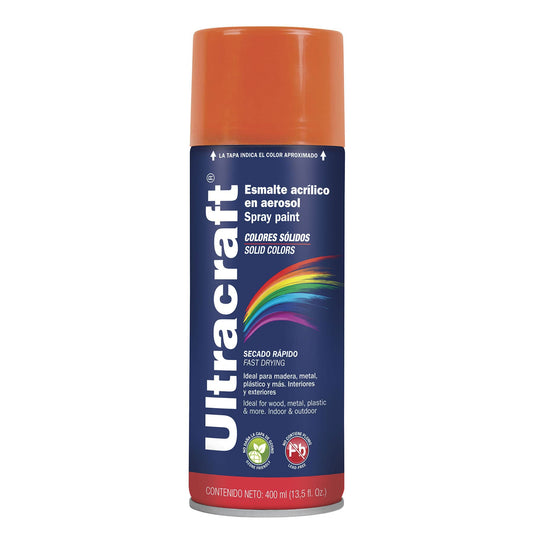 Esmalte acrílico en aerosol naranja Ultra 400 ml
