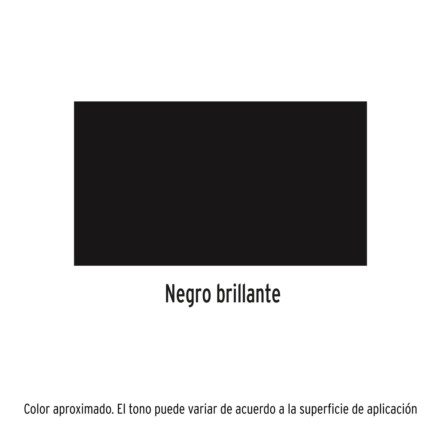 Pintura en aerosol negro brillante bote esbelto de 400 ml
