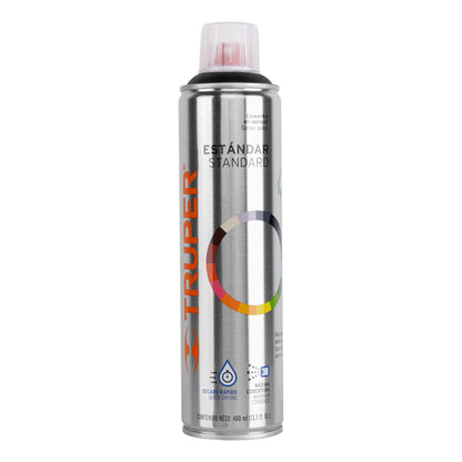 Pintura en aerosol negro mate bote esbelto de 400 ml