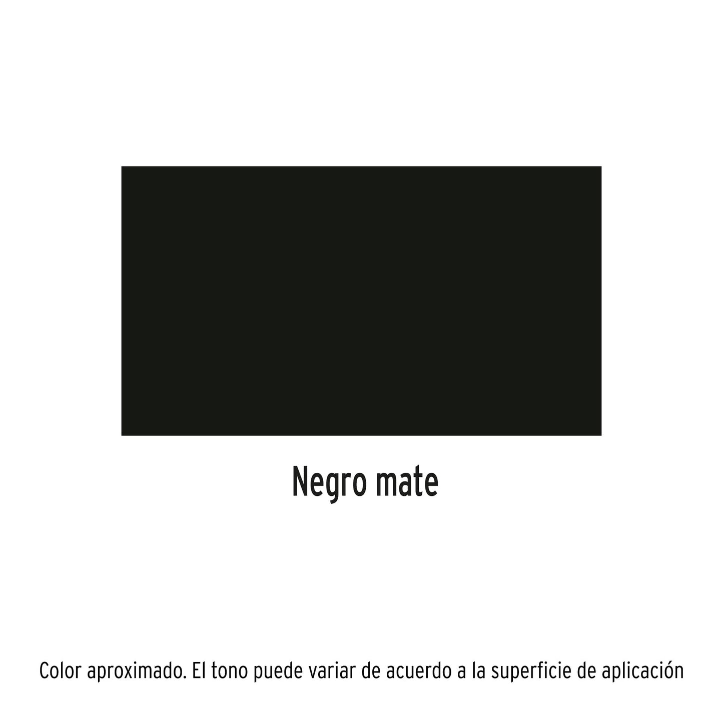 Pintura en aerosol negro mate bote esbelto de 400 ml