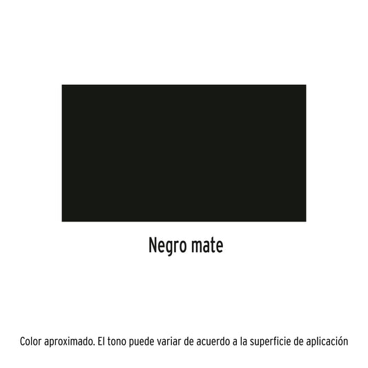Pintura en aerosol negro mate bote esbelto de 400 ml