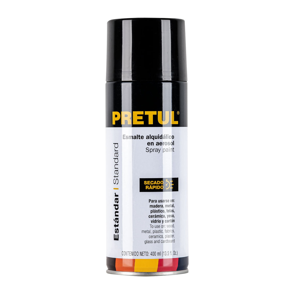 Pintura en aerosol, negro satín, 400 ml