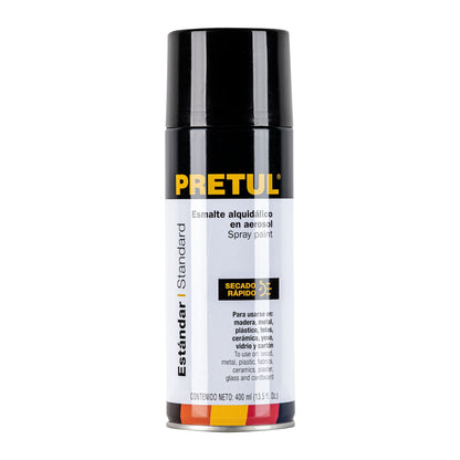 Pintura en aerosol, negro satín, 400 ml