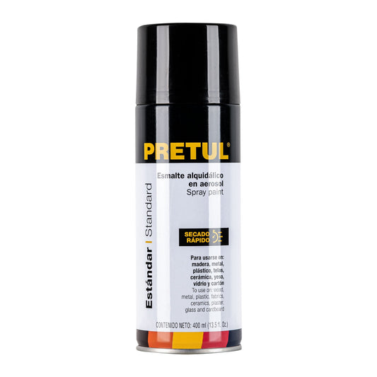 Pintura en aerosol, negro satín, 400 ml