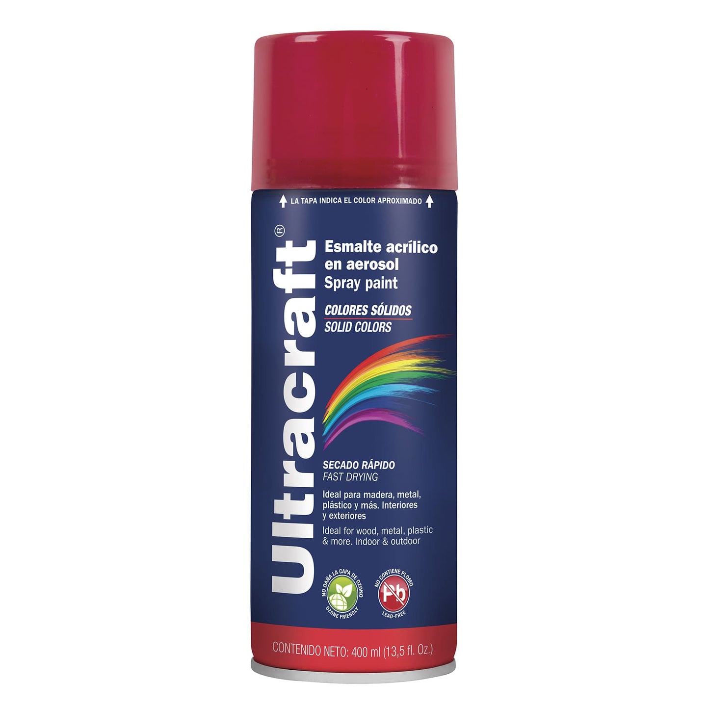 Esmalte acrílico en aerosol rojo fuego Ultra 400 ml