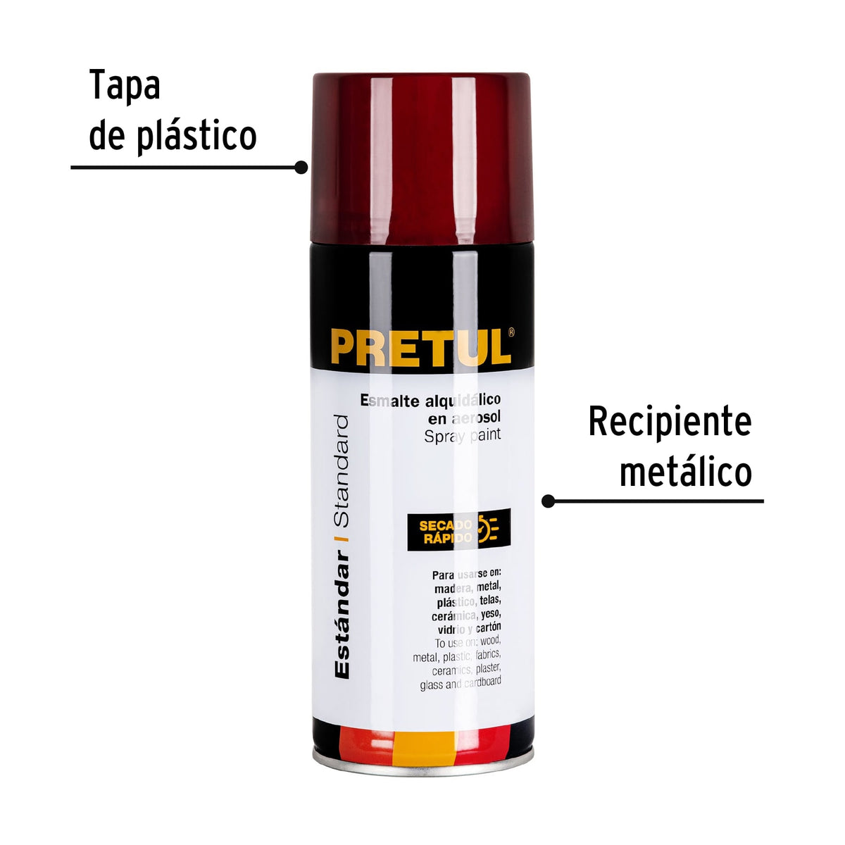 Pintura en aerosol, rojo, 400 ml · vista 3