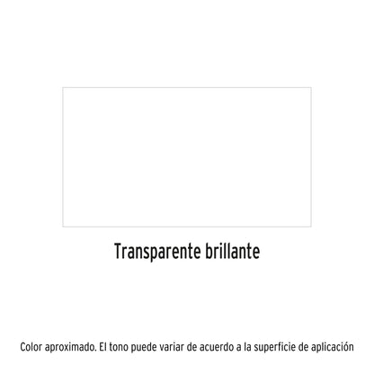 Pintura en aerosol transparente brillante bote esbelto 400 ml