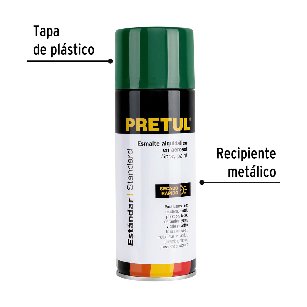 Pintura en aerosol, verde hoja, 400 ml · vista 3