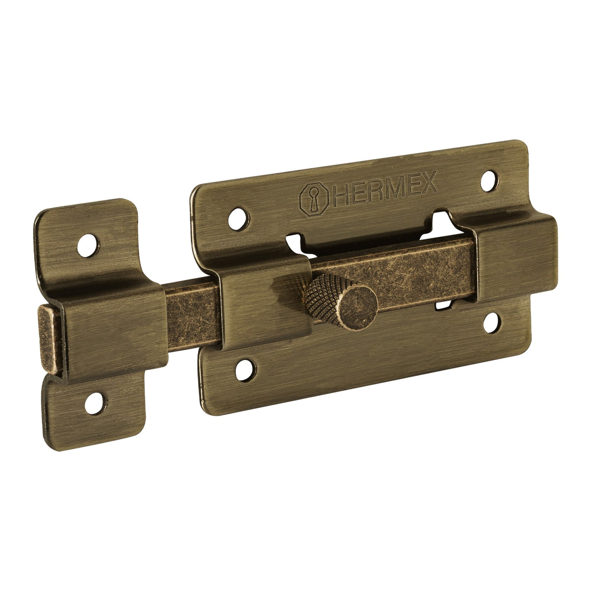 Pasador de barra plana 3", latón antiguo