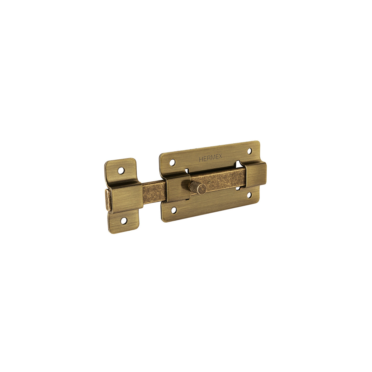 Pasador de barra plana 4", latón antiguo