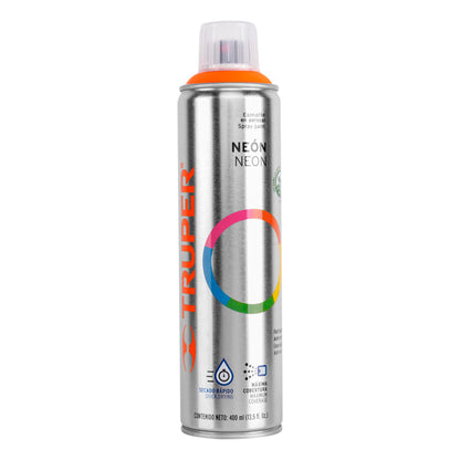Pintura en aerosol naranja neón bote esbelto 400 ml