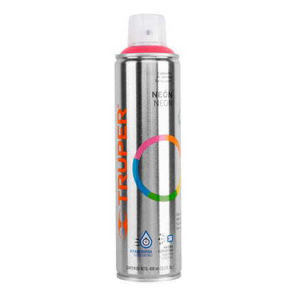 Pintura en aerosol rosa neón bote esbelto 400 ml