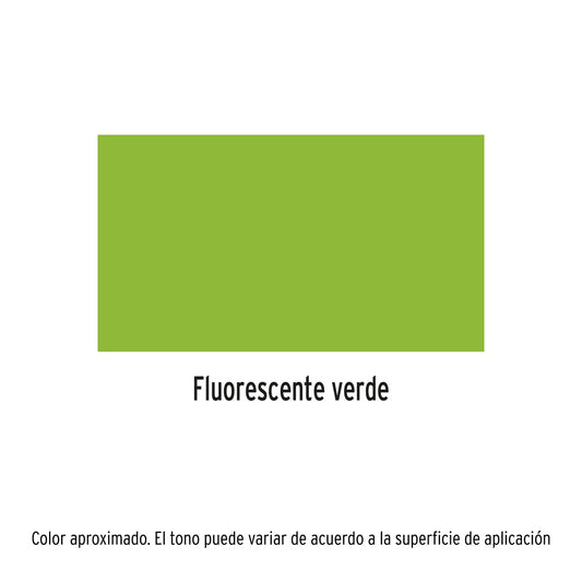 Pintura en aerosol verde neón bote esbelto 400 ml