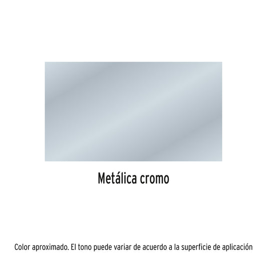 Pintura en aerosol cromo metálico bote esbelto 400 ml