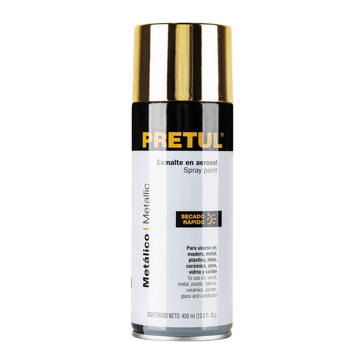 Pintura en aerosol, metálica, oro, 400 ml