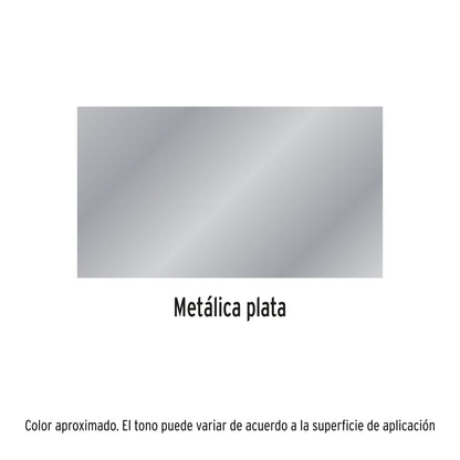 Pintura en aerosol plata metálico bote esbelto 400 ml