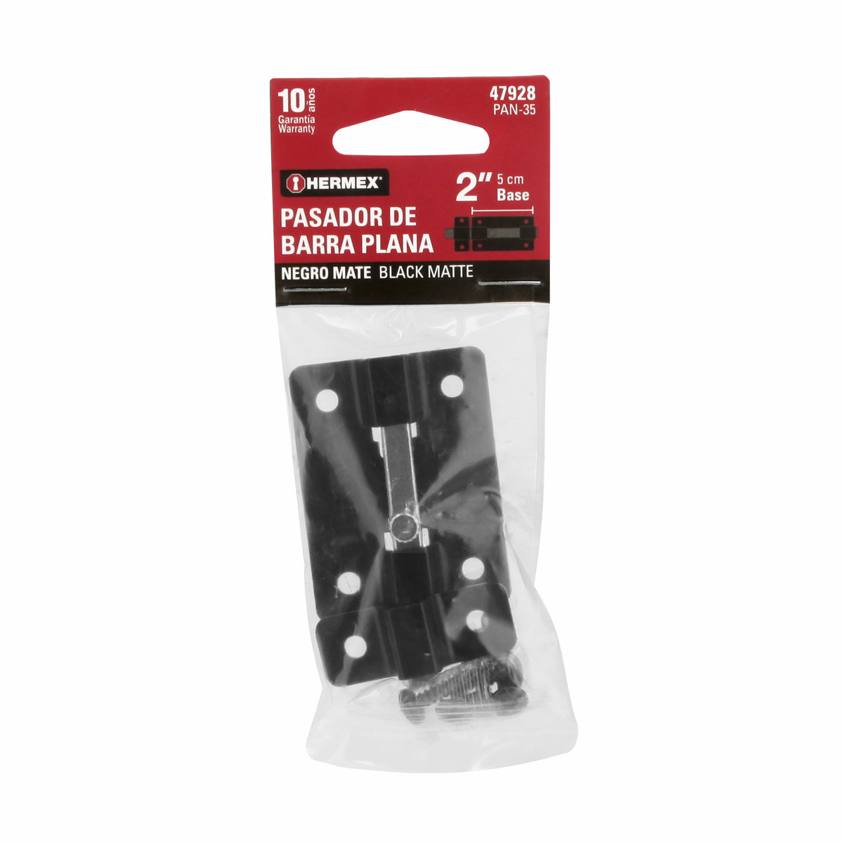 Pasador de barra plana 2", negro · vista 4