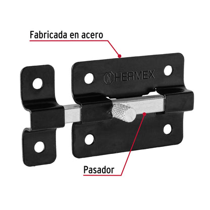 Pasador de barra plana 2", negro · vista 2