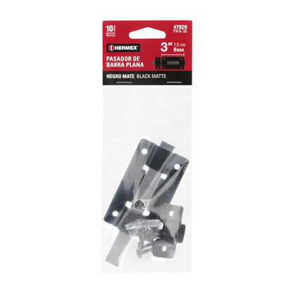 Pasador de barra plana 3", negro · vista 4