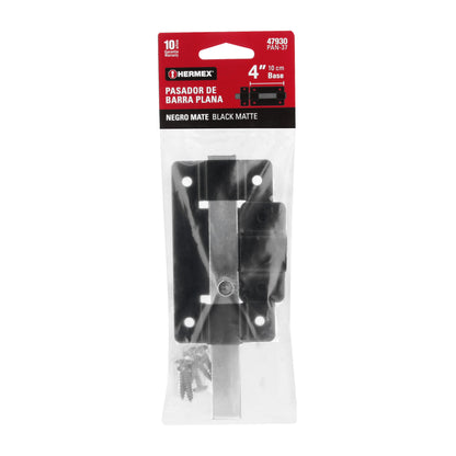 Pasador de barra plana 4", negro · vista 4