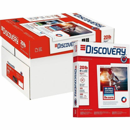 Caja de 10 resmas de papel bond Discovery blanco carta 8.5×11 de 75 g/m²