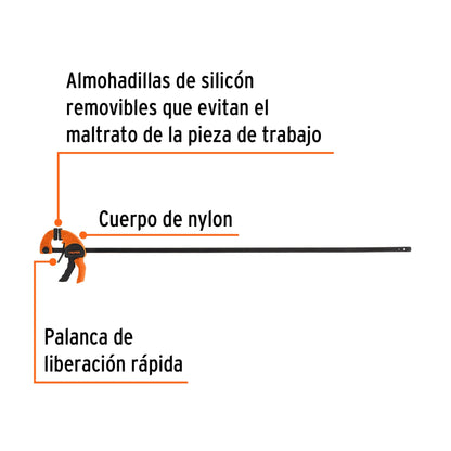 Prensa de ajuste rapido de 36 pulg - SKU 102628