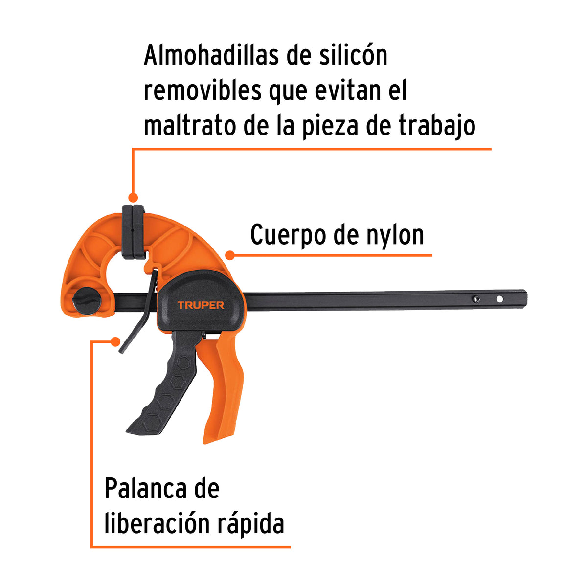 Prensa de ajuste rapido de 6 pulg - SKU 100140