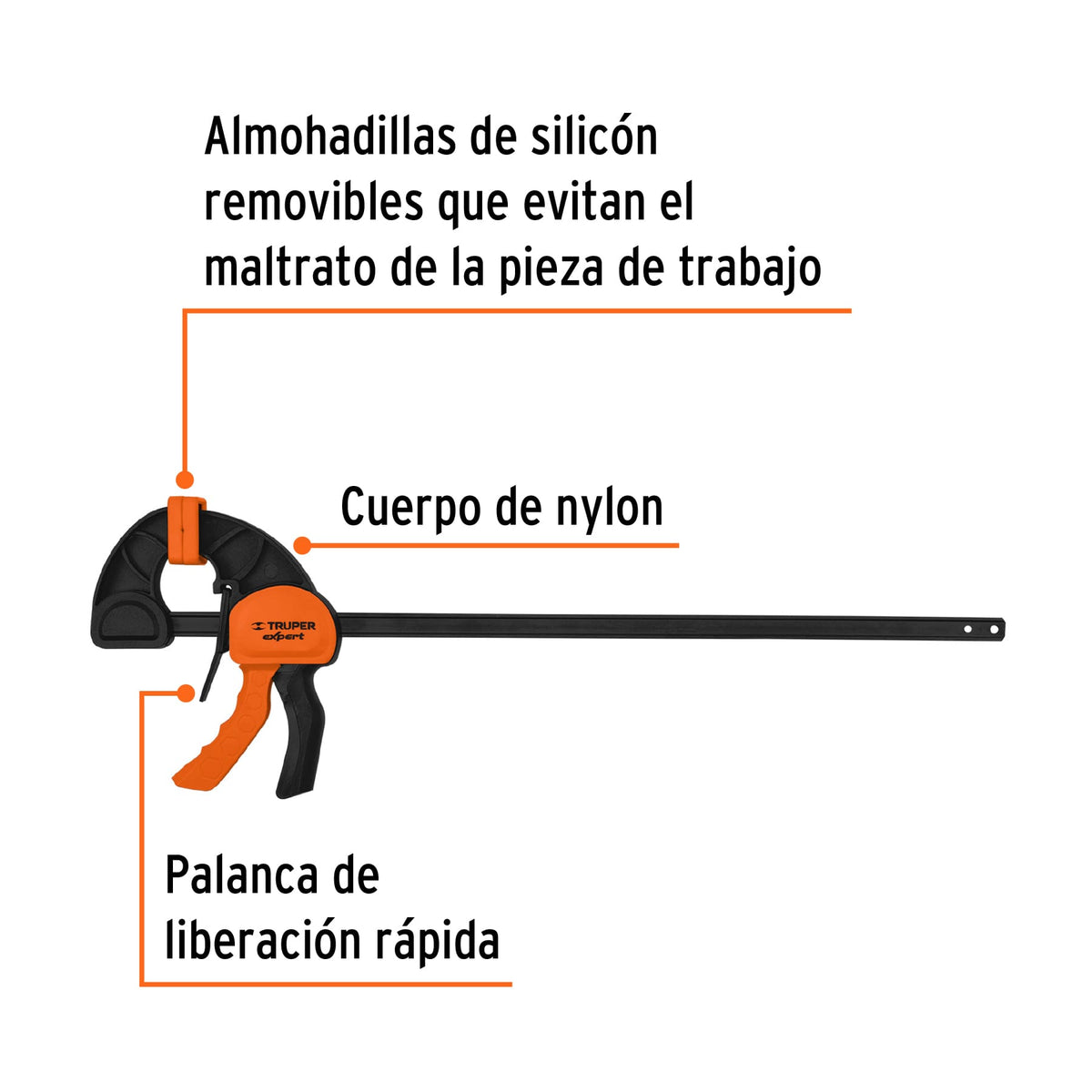 Prensa de ajuste rapido 18 pulg uso rudo - SKU 102629