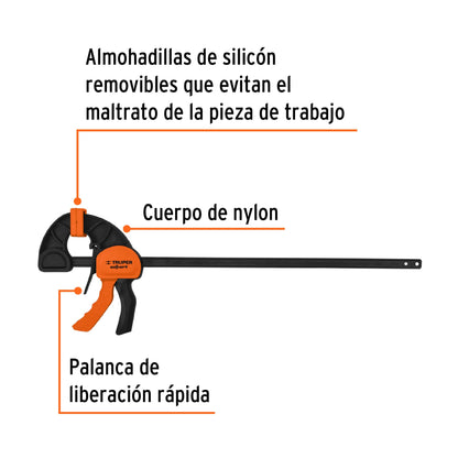 Prensa de ajuste rapido 18 pulg uso rudo - SKU 102629