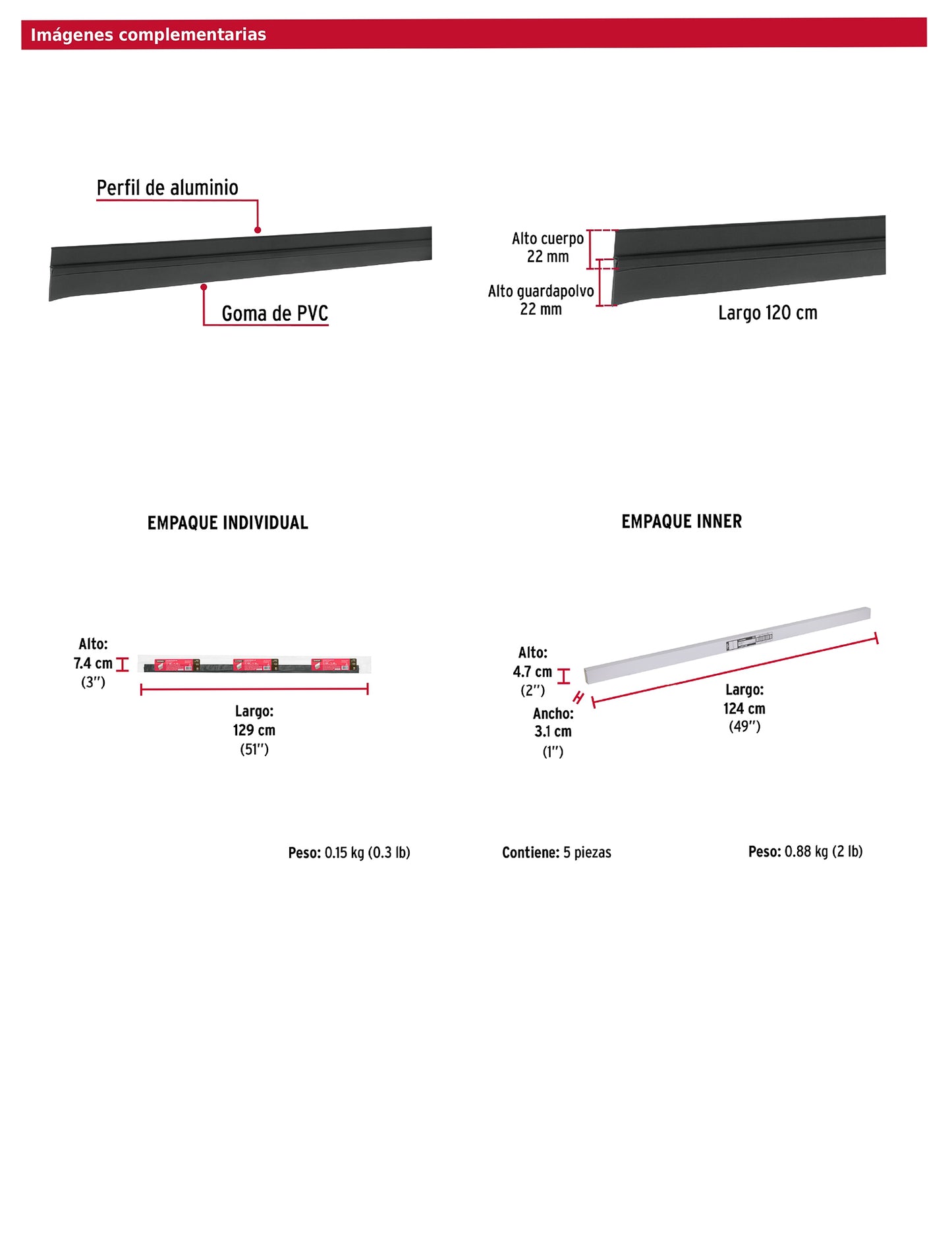 Guardapolvo fijo de 120 cm negro