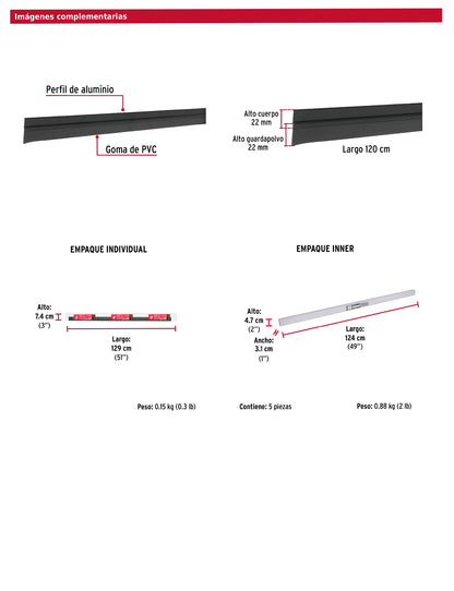 Guardapolvo fijo de 120 cm negro