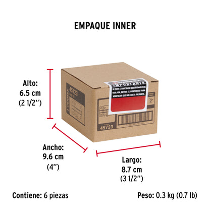 Pasador de barril de acero latón 2" · vista 6
