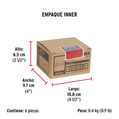 Pasador de barril de acero latón 3" · vista 6