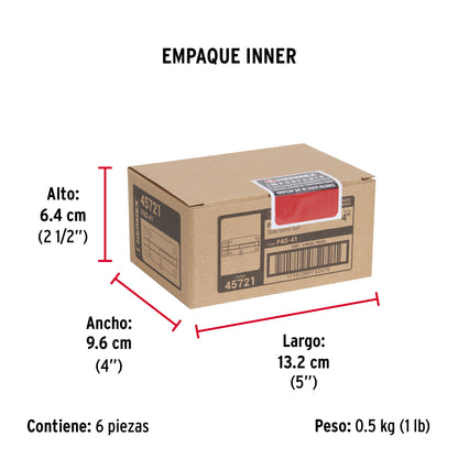 Pasador de barril de acero latón 4" · vista 6