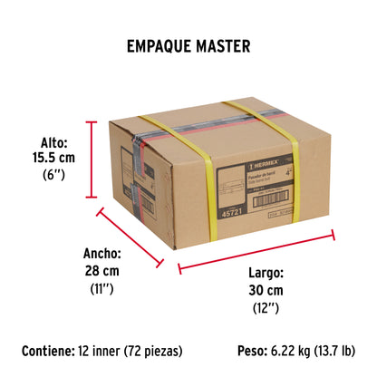 Pasador de barril de acero latón 4" · vista 7